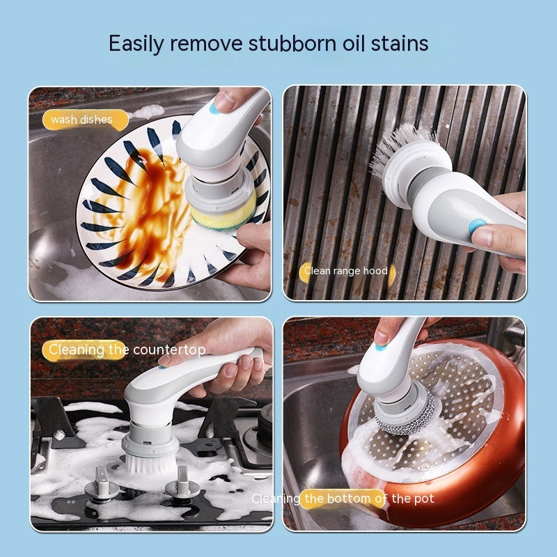 Electric Cleaning Brush 4-in-1