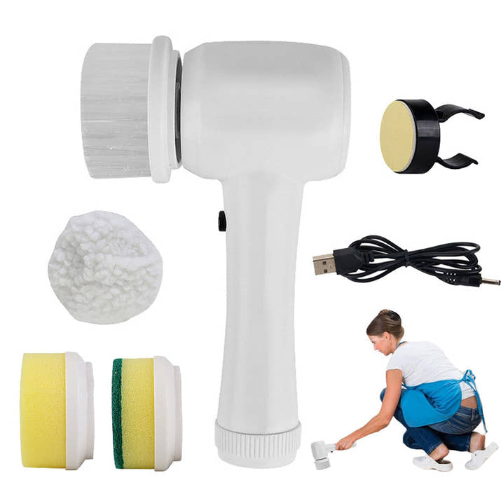 Electric Cleaning Brush 4-in-1
