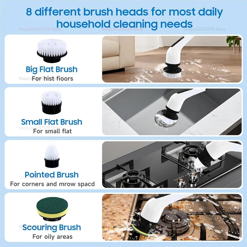9-in-1 Electric Spin Scrubber