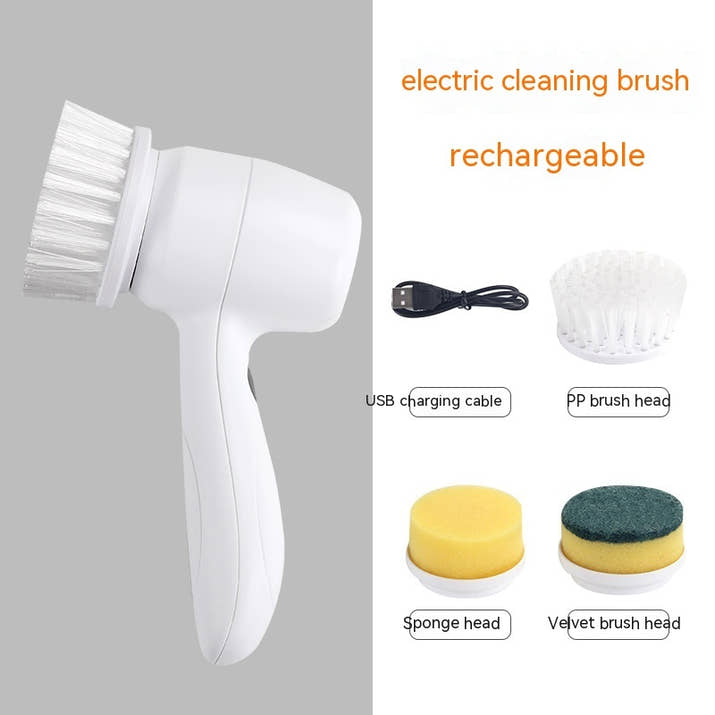 Electric Cleaning Brush 4-in-1