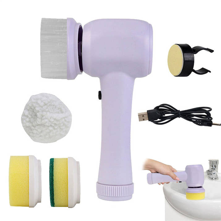 Electric Cleaning Brush 4-in-1